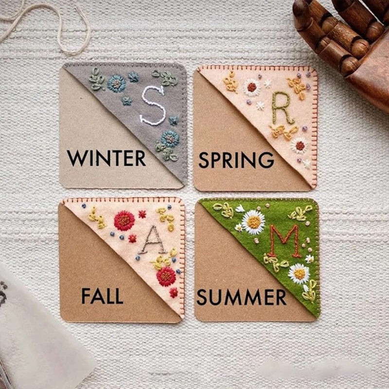 Personalized and embroidered bookmark, unique and elegant